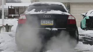 Audi A4 Straight Pipe  Revs WOT Rev Match in Car Audio [upl. by Netram895]