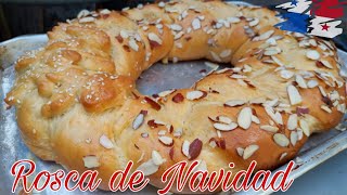 😋 Cómo hacer ROSCA NAVIDEÑA al estilo panameño  Pan trenzado de HUEVO [upl. by Barnaba]