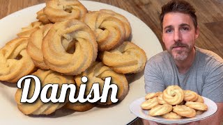 Danish Butter Cookies  Vaniljekranse [upl. by Quintus]