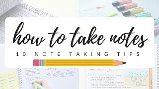 How to take efficient and neat notes  10 note taking tips  studytee [upl. by Hefter]