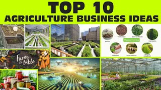 TOP 10 AGRICULTURE BUSINESS IDEAS [upl. by Nosreh]