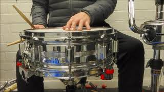 The best snare ever made Rogers quotBig Rquot Dynasonic COB 14x5 Vintage Snare played by Aaron Wittman [upl. by Merce]