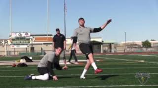 Blake Hellers Senior Kicking Combine in Gilbert Arizona [upl. by Emersen]