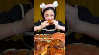 🔥🥓 ASMR MUKBANG Spicy Pork Belly amp Crunchy Bites 매운 삼겹살과 바삭한 소리의 완벽한 조화 🎧😋 ASMR mukbang short [upl. by Oremor971]