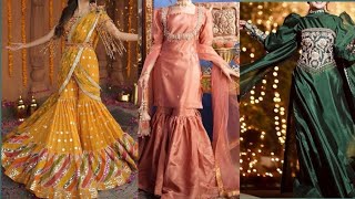 Mehndi Dress design ideas for Bride Sisters And Groom Sisters 😉 So Stylish And Elegant Design [upl. by Akamahs]