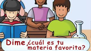 Whats your favorite subject in school  ¿Cuál es tu materia favorita  Calico Spanish Songs [upl. by Radley356]