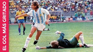 ¿Por qué es el gol más gritado Caniggia a Brasil en Italia 90 recordado por Alejandro Apo [upl. by Auoh736]