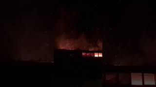 Blayney nsw Abattoir fire early this morning shorts fire blayneynswaustralia [upl. by Leynad]