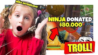 🔥ME HAGO PASAR POR UN STREAMING FAMOSO Y LE DONO A UNA NIÑA RATA NO CREERAS SU REACCION 😱 [upl. by Cliff566]