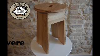 Sgabello in rovere fai da te  Oak stool diy [upl. by Ahseki]