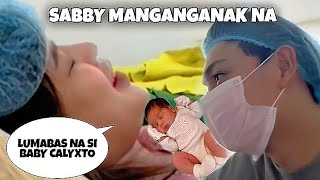 SABBY MANGANGANAK NA 😱😰😍 LUMABAS NA SI BABY CALYXTO sabbyandsophia yajifigueroa yabby [upl. by Maril644]