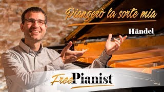 Piangerò la sorte mia  KARAOKE  PIANO ACCOMPANIMENT  Giulio Cesare  Händel [upl. by Otina]