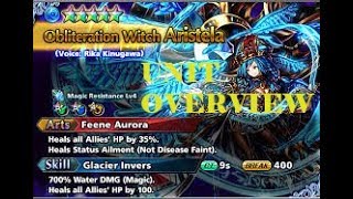 Grand Summoners Obliteration Witch Aristela Unit Review [upl. by Ennayk909]