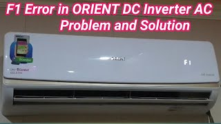 F1 Error in Orient Dc inverter AC problem Solve in UrduHindi [upl. by Porush]