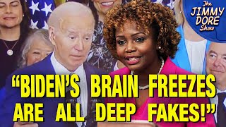 White House Desperately Lies To Cover Up Biden’s Brain Freezes [upl. by Lipsey585]