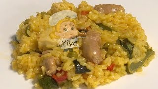 Arroz con verduras pollo y salchichas blancas en Turbo cecofry 4D [upl. by Rego]