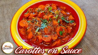 Carottes en Sauce à lAil et au Cumin  Recette Facile et Rapide [upl. by Dde]