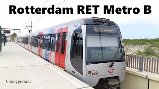 Metro Nesselande  Hoek van Holland Strand Rotterdam 2023  RET Lijn B [upl. by Lrad735]