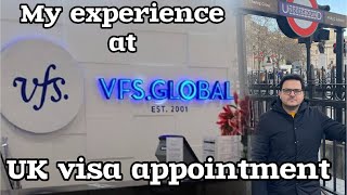 UK visa appointment vfs  My experience of vfs global office [upl. by Chem]