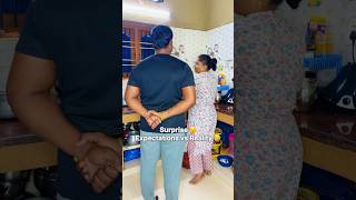 Surprise gone wrong 😑 🤯 sathishanitha shorts funny reallifecomedy anitha trending [upl. by Lerat]