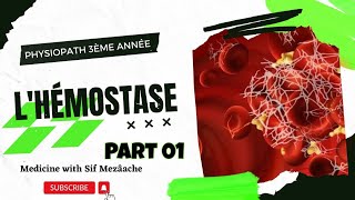 71 LHémostase et ses troubles  Partie 01   Physiopath 3ème MED [upl. by Nalim]