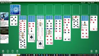 Spider Solitaire 4 suits 444 [upl. by Illah]