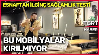 Baltayla Vurdu Tırın Altına Attı Ankaralı Mobilyacıdan Garip Sağlamlık Testi  TGRT Haber [upl. by Disario]