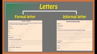 How to write letters  Formal letter  Informal letter [upl. by Rurik]