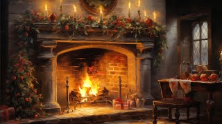 Beautiful Christmas Ambience🎄Relaxing Christmas Music🔥 Cozy Christmas Fireplace [upl. by Nyladnek]