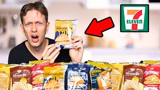 I Tried EVERY 7Eleven Sandwich in Thailand 🇹🇭 [upl. by Yuji]