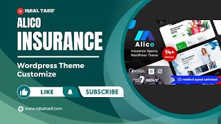 Alico Insurance Agency WordPress Theme Customize 2023 [upl. by Brookes]