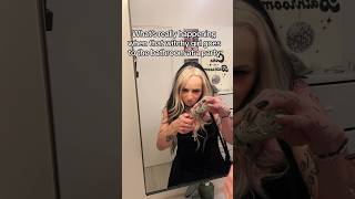 WHEN THE WITCHY GIRL GOES TO THE BATHROOM AT A PARTY shorts witch funny skit altgirl emogirl [upl. by Winson]