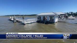 Coroner identifies 7 victims from Sapelo Island gangway collapse [upl. by Stuckey]