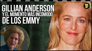 Una periodista pregunta a Gillian Anderson si habló con Margaret Thatcher para preparar The Crown [upl. by Anitsyrhc]