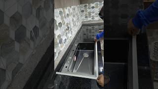 The correct way to install the kitchen sink In the middle of the marble [upl. by Ned]