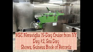 MSC Meraviglia 15Day Cruise Day 2 Sea Day Guiness Book Records Shows MSC Meraviglia shows [upl. by Eart]