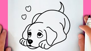 HOW TO DRAW A DOG [upl. by Leirda437]