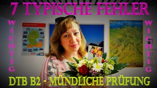 7 typische Fehler bei der mündlichen Prüfung Telc DTB B2 [upl. by Ignacia940]