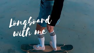 The Longboarding Blonde Ep1 Skateboarding with babe in Dubai Design District [upl. by Yraillih]