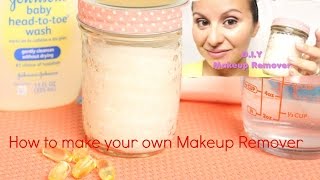 DIY eye Makeup Remover Ditch the toxin amp save money [upl. by Aletta]