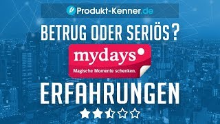 FAZIT mydays Erfahrungen  Review  mydays Geschenkideen im TEST Über 14000 Erlebnisse [upl. by Ruddie473]