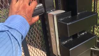 Electromagnetic Gate Lock install wwwdiazgatescom [upl. by Darrill]