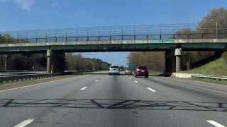 Interstate 495  Massachusetts Exits 35 to 31 southbound [upl. by Ycniuqed]