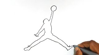 How to Draw the Jordan Logo [upl. by Yclehc]