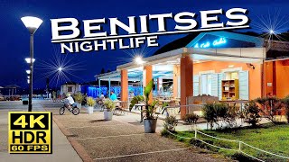 Corfu Greece Benitses Nightlife Bars Restaurants in 4K 60fps HDR 💖 The best places 👀 Walking tour [upl. by Hayward]