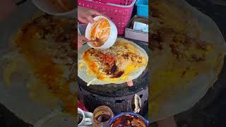 The Perfect Minced Meat Pancake Recipe Mouthwatering Street Food food [upl. by Atteoj661]