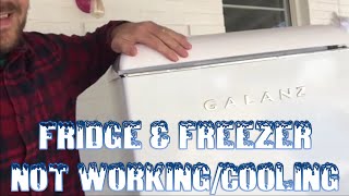 Galanz Fridge amp Freezer Not Working  Cooling [upl. by Rendrag]