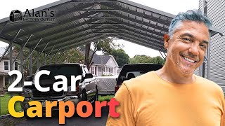 2Car Carport Which One Is the Right For You  Alans Factory Outlet [upl. by Malin465]