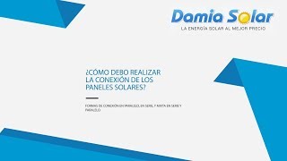 ¿Como debo realizar la conexión de los paneles solares en el kit solar [upl. by Airdnas]