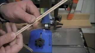 Woodworking  How to Cut Veneer of Custom Wood Inlay Banding  Online Project amp Skills Tutorial [upl. by Rory477]